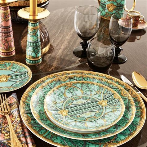 Rosenthal Versace Porcelain & Glass Sets 